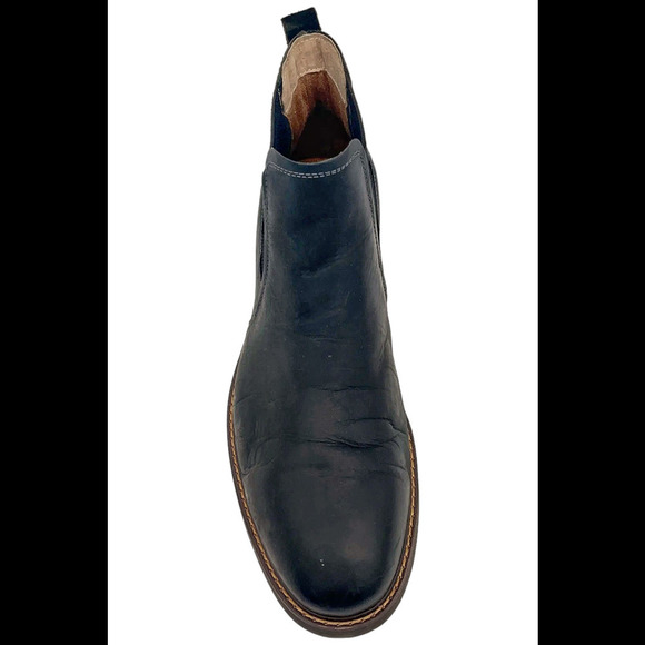 Florsheim Men's Chalet Plain Toe Gore Flat Heel Chelsea Boots Black - Medium - Picture 2 of 3